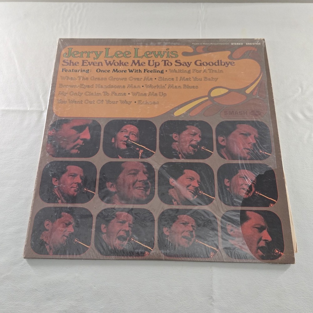 Jerry Lee Lewis She Even Woke Me Up To Say Goodbye Vinyl LP 1970 Smash EX Tested